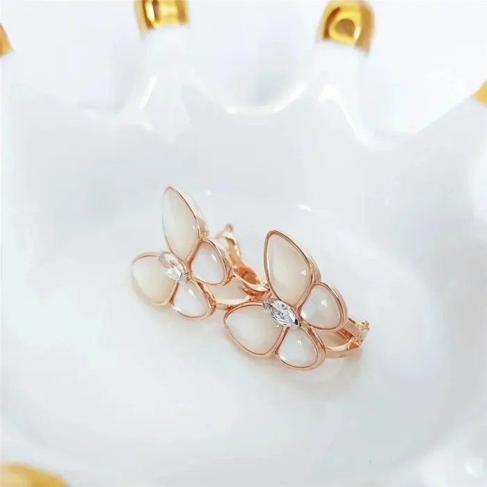 【Valeron Jewelry】BUTTERFLY MOP DIAMOND EARRINGS - Image 9