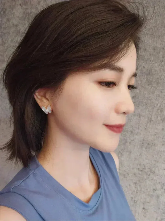 【Valeron Jewelry】BUTTERFLY MOP DIAMOND EARRINGS - Image 4