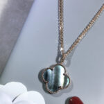 【Valeron Jewelry】CLOVER 25MM GOLD DARK MOP BIG CLOVER NECKLACE - Image 6