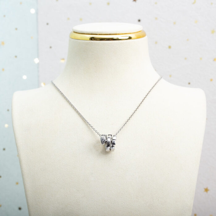 【Valleron Jewelry】SERPENTI SILVER NECKLACE DIAMOND - Image 2