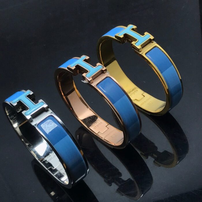 【Valeron Jewelry】H BRACELET BLUE RAINBOW CERAMIC - Image 1