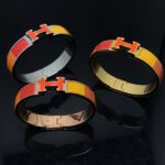 【Valeron Jewelry】H BRACELET ORANGE RAINBOW CERAMIC