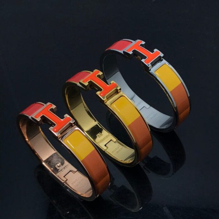 【Valeron Jewelry】H BRACELET ORANGE RAINBOW CERAMIC - Image 3