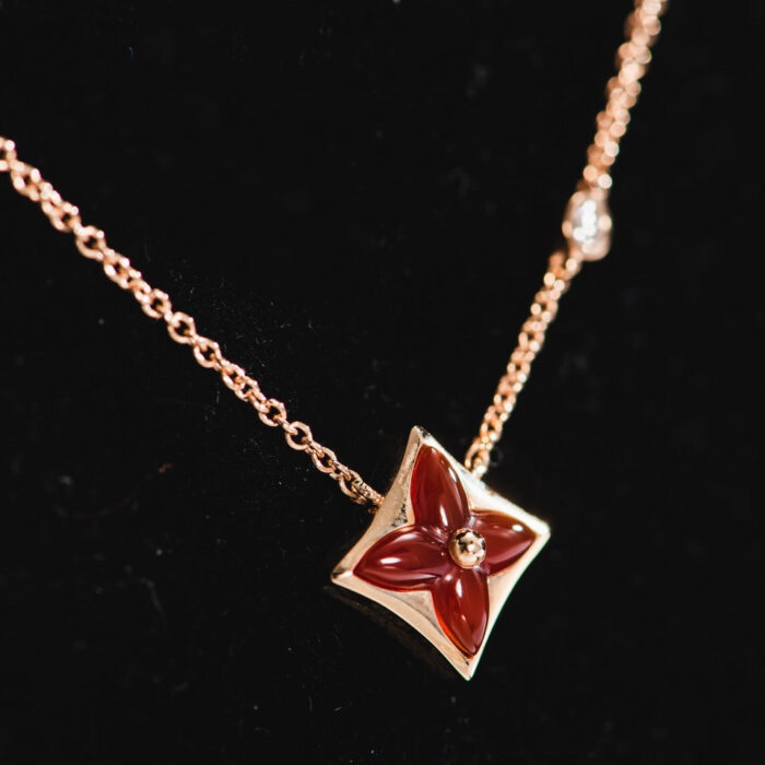 【Valleron Jewelry】STAR NECKLACE PINK GOLD 1 DIAMOND - Image 3