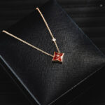 【Valleron Jewelry】STAR NECKLACE PINK GOLD 1 DIAMOND - Image 4