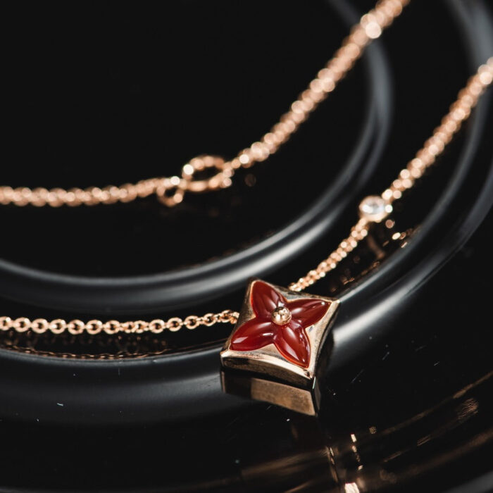 【Valleron Jewelry】STAR NECKLACE PINK GOLD 1 DIAMOND - Image 7