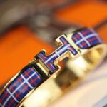 【Valeron Jewelry】H TARTAN BRACELET 12MM - Image 3
