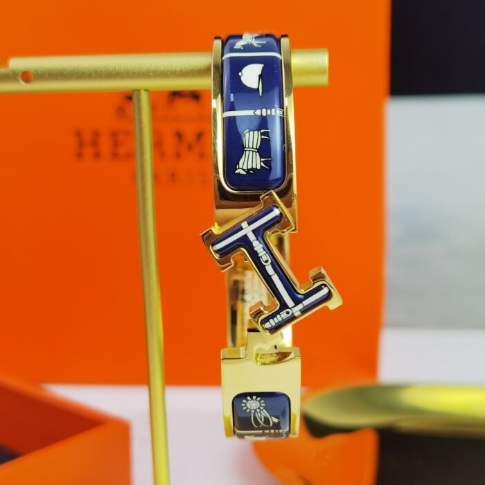 【Valeron Jewelry】H COUVERTURES DARK BLUE BRACELET - Image 7