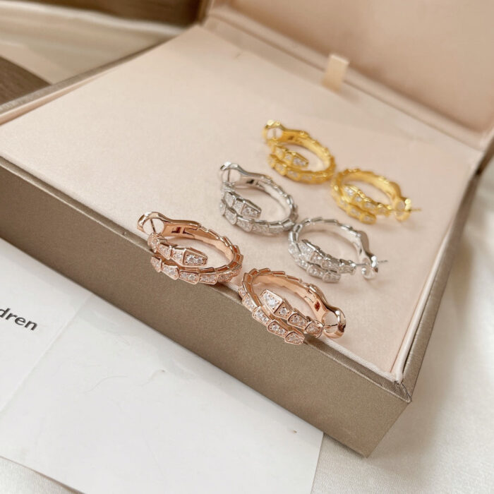 【Valeron Jewelry】SERPENTI EARRINGS DIAMOND - Image 2