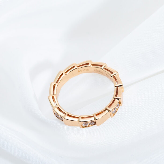 【Valerone Jewelry】SERPENTI RING PINK GOLD  3MM - Image 3