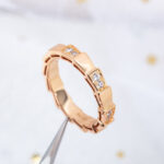 【Valerone Jewelry】SERPENTI RING PINK GOLD  3MM