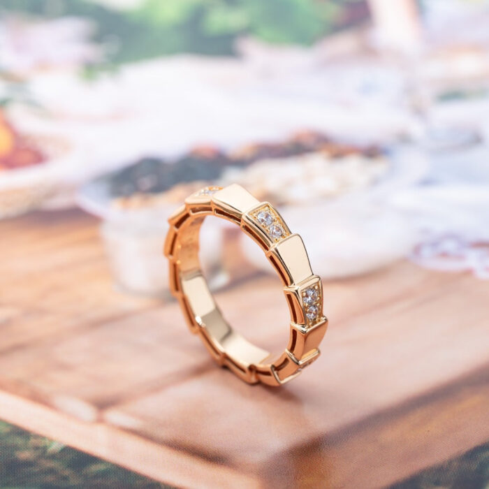 【Valerone Jewelry】SERPENTI RING PINK GOLD  3MM - Image 5
