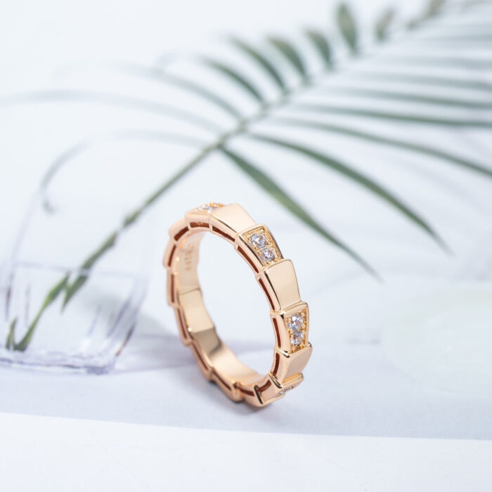 【Valerone Jewelry】SERPENTI RING PINK GOLD  3MM - Image 6