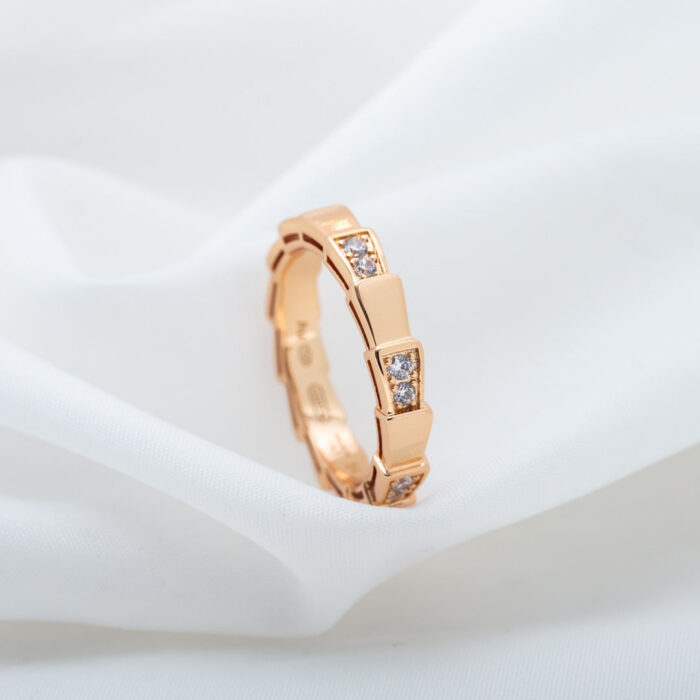 【Valerone Jewelry】SERPENTI RING PINK GOLD  3MM - Image 7
