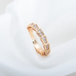 【Valerone Jewelry】SERPENTI RING PINK GOLD DIAMOND PAVED 3MM - Image 5