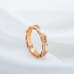 【Valerone Jewelry】SERPENTI RING PINK GOLD DIAMOND MOP 3MM - Image 6
