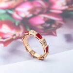 【Valerone Jewelry】SERPENTI RING PINK GOLD CARNELIAN DIAMOND 3MM - Image 6