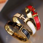 [Valeron Jewelry] H BRACELET 12MM GOLD