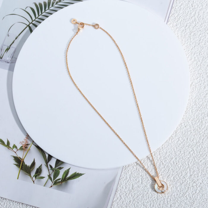 【Valleron Jewelry】GARI NECKLACE PINK GOLD MOP - Image 6