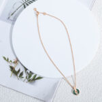 【Valleron Jewelry】GARI NECKLACE PINK GOLD MALACHITE - Image 6
