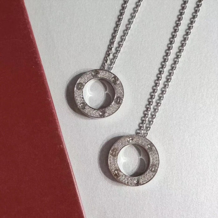 【Valleron Jewelry】LOVE NECKLACE ADJUSTABLE SILVER - Image 1