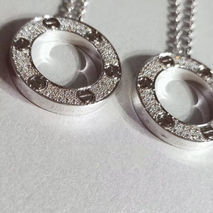【Valleron Jewelry】LOVE NECKLACE ADJUSTABLE SILVER - Image 4
