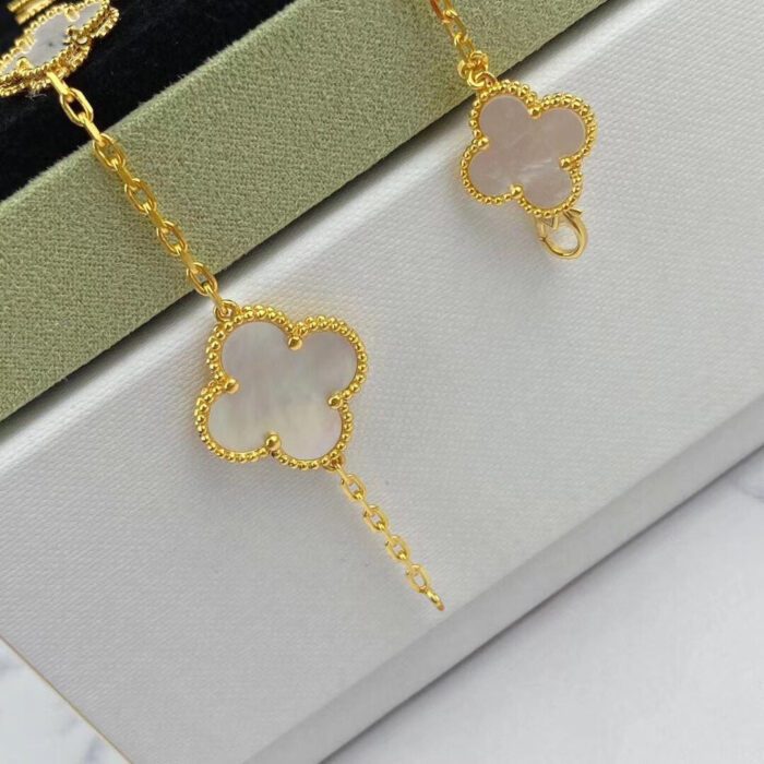 【Valerone Jewelry】MAGIC CLOVER MOP GOLD BRACELET 5 MOTIFS - Image 4