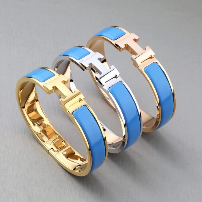 【Valleron Jewelry】H BRACELET TURQUOISE 12MM - Image 1