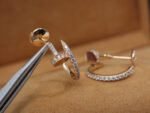 【Valeron Jewelry】JUSTE EARRINGS 12.75MM PINK GOLD DIAMOND - Image 5