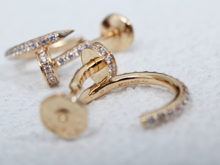 【Valeron Jewelry】JUSTE EARRINGS 12.75MM PINK GOLD DIAMOND - Image 9