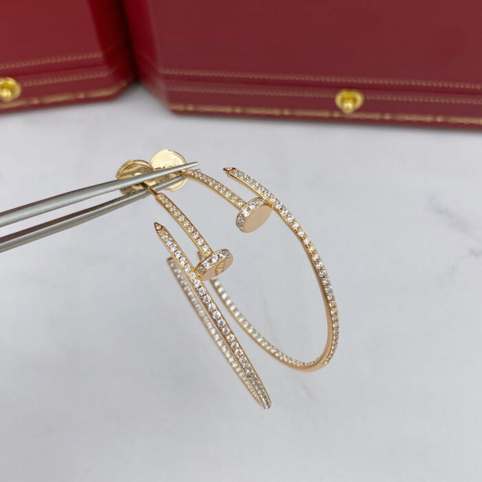 【Valeron Jewelry】JUSTE EARRINGS FULL DIAMONDS 1.8MM - Image 3