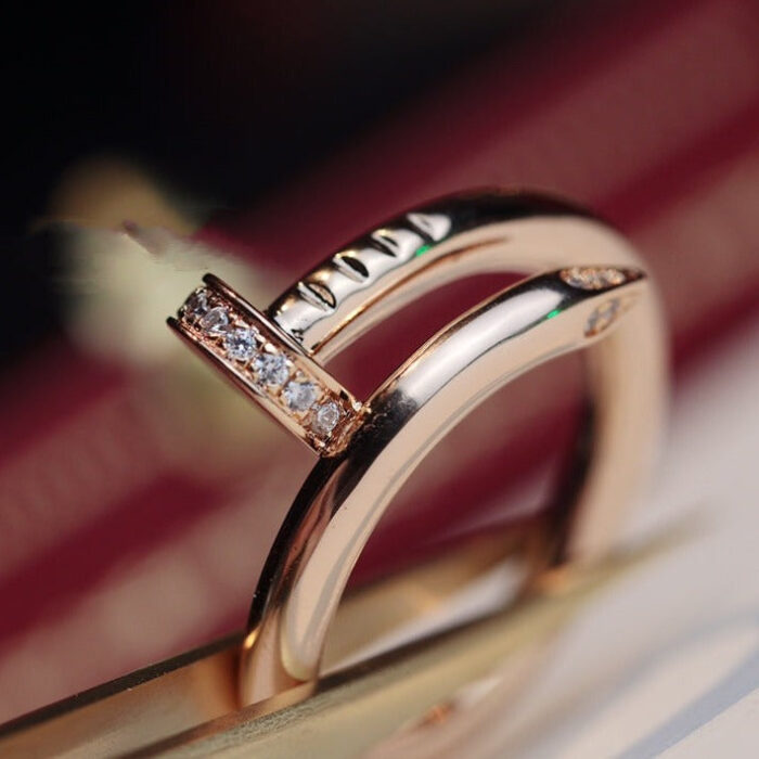 【Valeron Jewelry】JUSTE RING 2.65MM PINK GOLD DIAMOND - Image 1