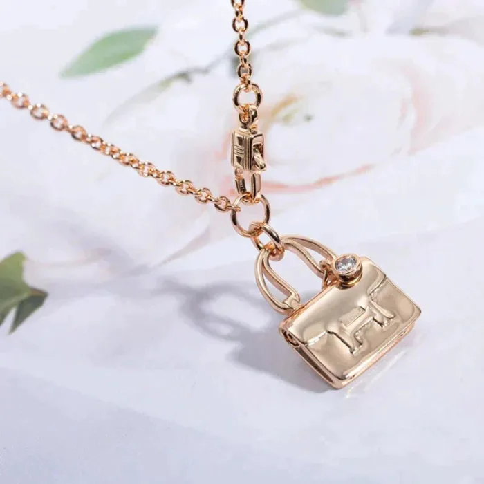 【Valleron Jewelry】AMULETTE PEDANT ROSE GOLD NECKLACE - Image 2