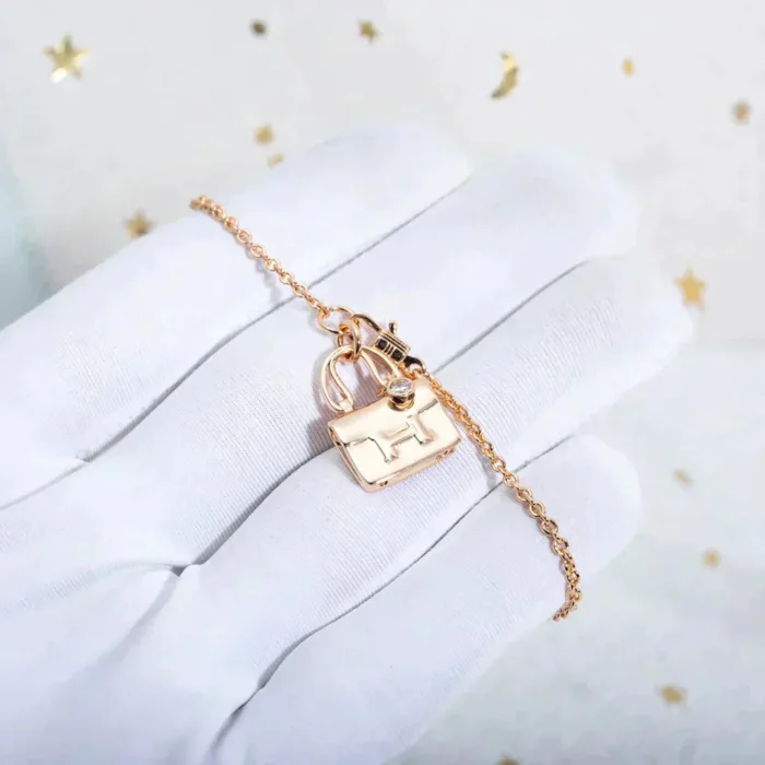 【Valleron Jewelry】AMULETTE PEDANT ROSE GOLD NECKLACE - Image 3