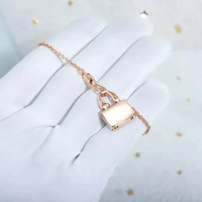 【Valleron Jewelry】AMULETTE PEDANT ROSE GOLD NECKLACE - Image 4