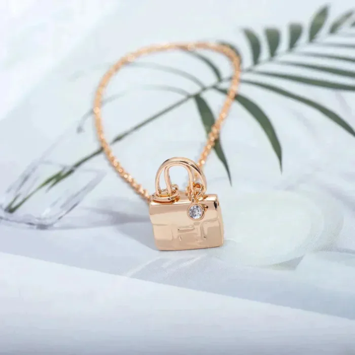 【Valleron Jewelry】AMULETTE PEDANT ROSE GOLD NECKLACE - Image 5