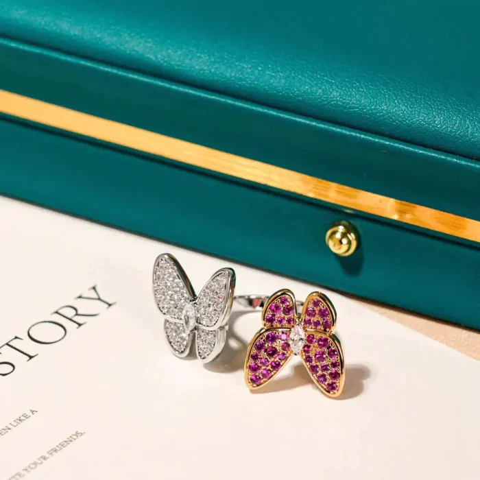 【Valeron Jewelry】TWIN BUTTERFLY DIAMOND RING - Image 6