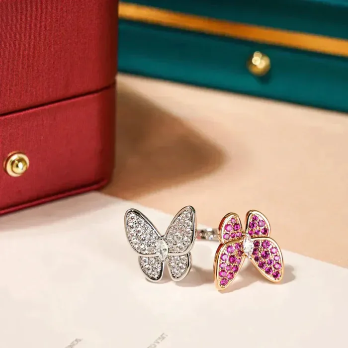 【Valeron Jewelry】TWIN BUTTERFLY DIAMOND RING - Image 7