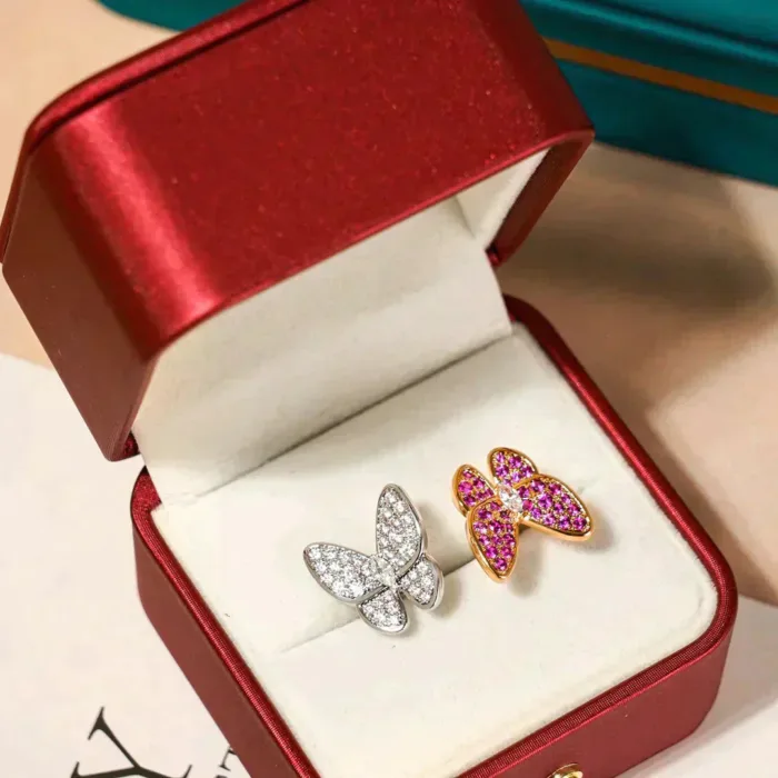 【Valeron Jewelry】TWIN BUTTERFLY DIAMOND RING - Image 8