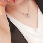 【Valleron Jewelry】SUN MOP GOLD 1 DIAMOND NECKLACE - Image 4