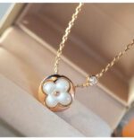 【Valleron Jewelry】SUN MOP GOLD 1 DIAMOND NECKLACE