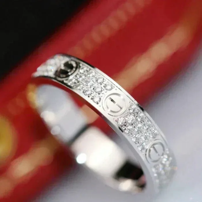 【Valeron Jewelry】LOVE RING 3.6MM DIAMOND PAVED - Image 3
