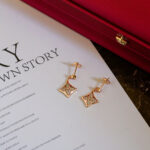 【Valeron Jewelry】STAR DIAMONDS EARRINGS GOLD - Image 4