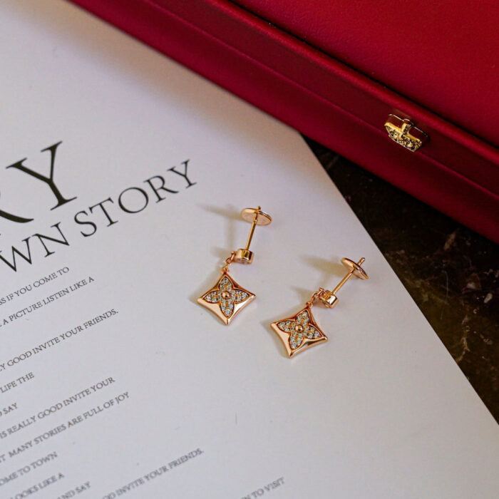 【Valeron Jewelry】STAR DIAMONDS EARRINGS GOLD - Image 4