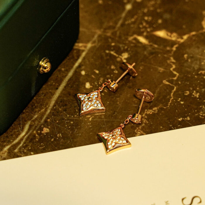 【Valeron Jewelry】STAR DIAMONDS EARRINGS GOLD - Image 6