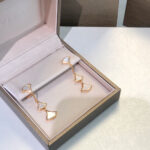 【Valeron Jewelry】DREAM EARRINGS 3 MOTIFS DIAMOND MOP PINK GOLD - Image 3