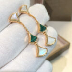 【Valeron Jewelry】DREAM EARRINGS 3 MOTIFS MALACHITE MOP PINK GOLD