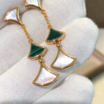 【Valeron Jewelry】DREAM EARRINGS 3 MOTIFS MALACHITE MOP PINK GOLD - Image 5