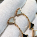 【Valeron Jewelry】DREAM EARRINGS 3 MOTIFS ONYX MOP PINK GOLD - Image 6