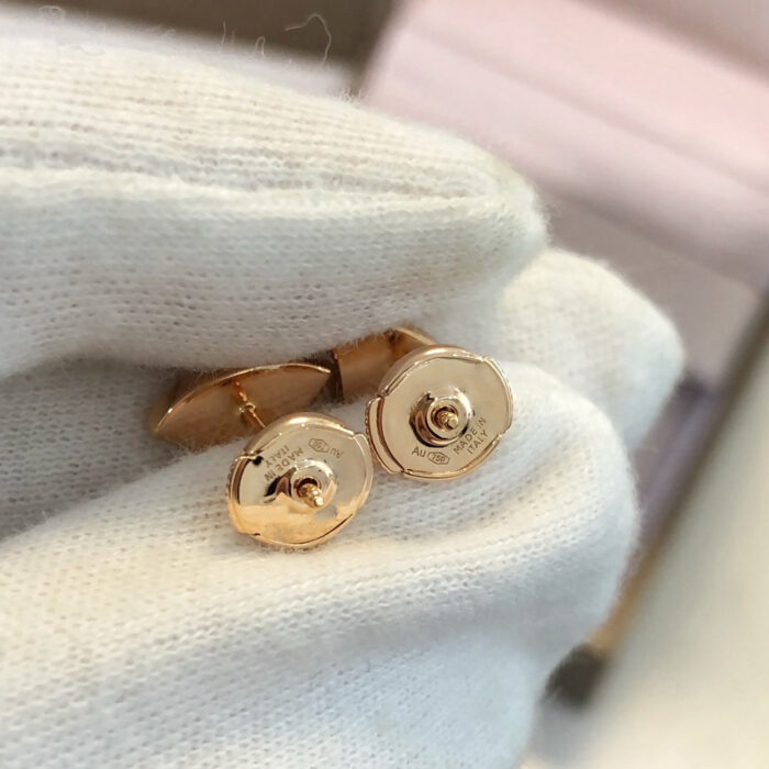 【Valeron Jewelry】DREAM EARRINGS 3 MOTIFS ONYX MOP PINK GOLD - Image 7